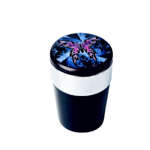 Gadget GENERIQUE Mini Cendrier rouge et bleu anti-odeur en céramique