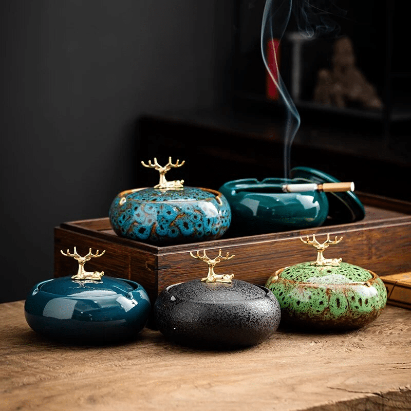 Cendrier design en céramique